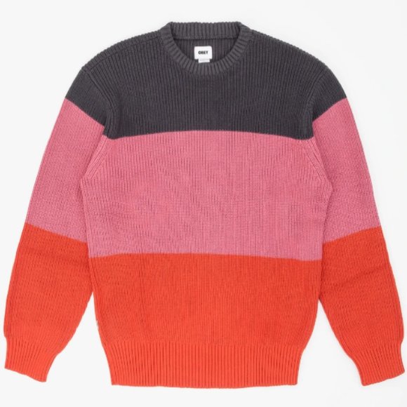 NWT OBEY Joni Colorblock Long Sleeve Knit Sweater Size S - Picture 6 of 12